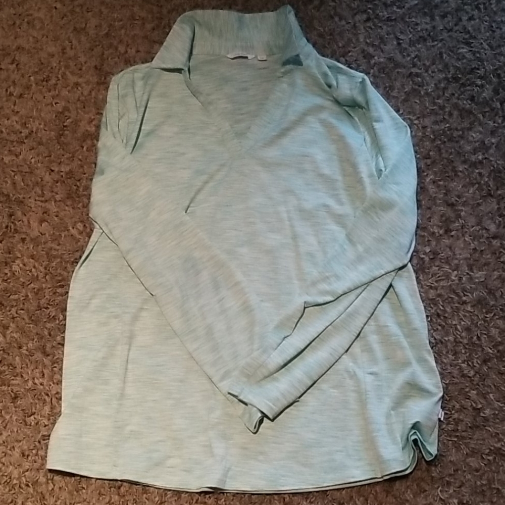 Long Sleeve Collared Ladies Golf Shirt